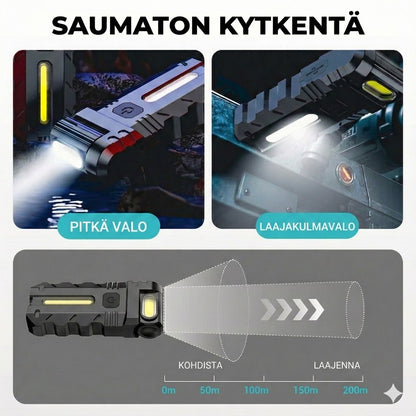 Ladattava LED-työvalo – 180° kääntyvä