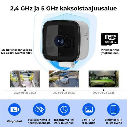 [2K Ultra HD] Älykäs WiFi-valvontakamera