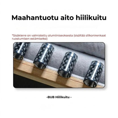 Ylellinen hiilikuituinen venttiilihattusarja – Hiilikuituilme – Yleismalli autolle, moottoripyörälle ja polkupyörälle – Urheilullinen pyöränsuoja – [4 kpl sarja]