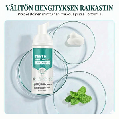 Valkaiseva hammastahnavaahto – 360° syväpuhdistava mousse (raikkaaseen hengitykseen)