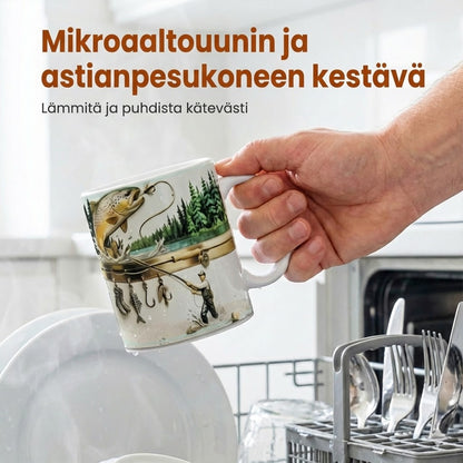 Kalastaja-kahvimuki – hauska lahja