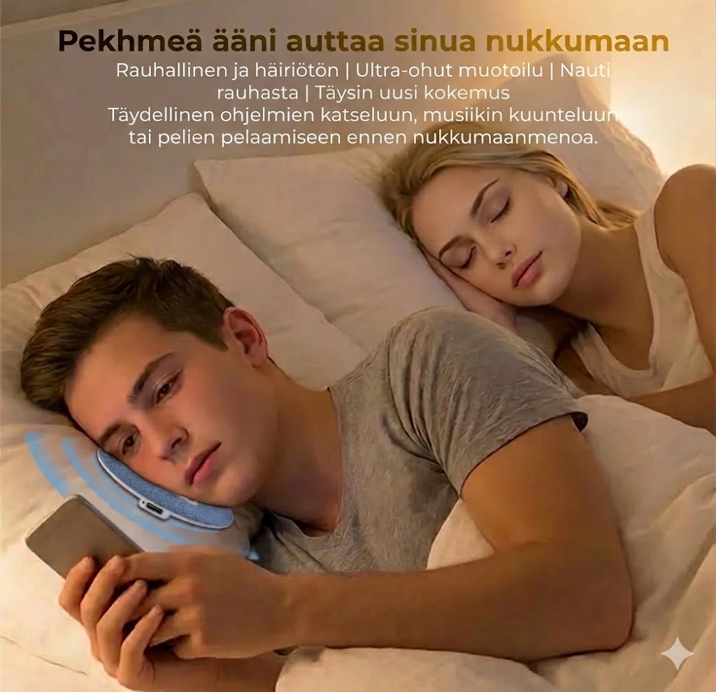 Ultraohut Bluetooth-unikuuloke (11 mm) – Täydellinen kyljellään nukkuville – Langaton unikaiutin