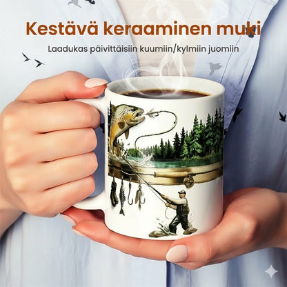 Kalastaja-kahvimuki – hauska lahja