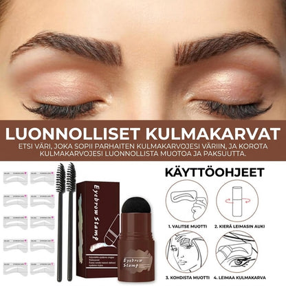 Ammattitason kulmakarvaleimasin ja sapluunasetti - Täydelliseen symmetriaan