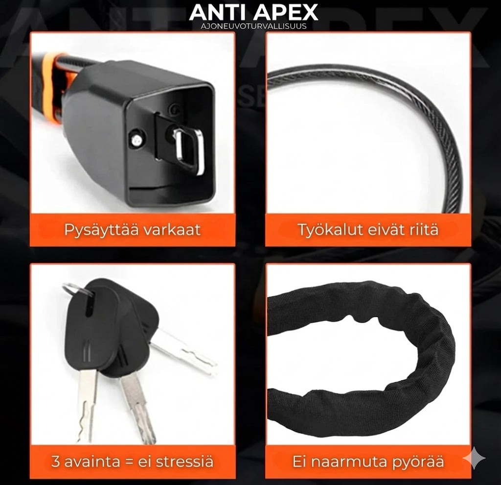 APEX™ Ammattimainen rattilukko