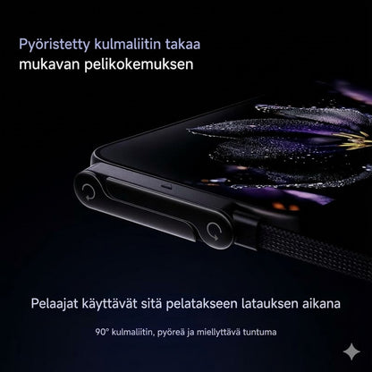 2-in-1 Type-C -latauskaapeli näkymättömällä jalustalla – 240 W supernopea lataus
