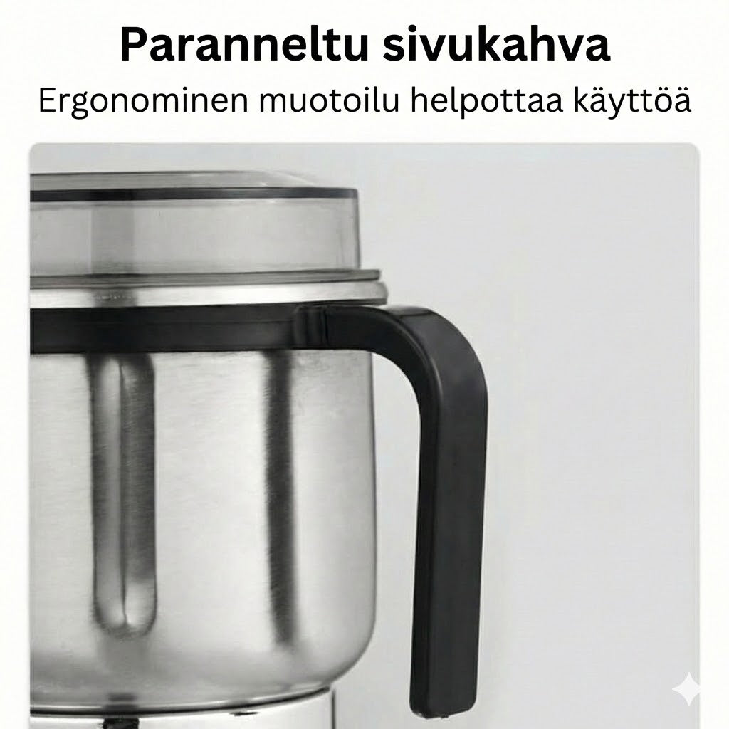 Sähköinen kahvi- ja maustemylly – Ruostumattomasta teräksestä valmistettu mylly kahville, pähkinöille ja siemenille (Kompakti)