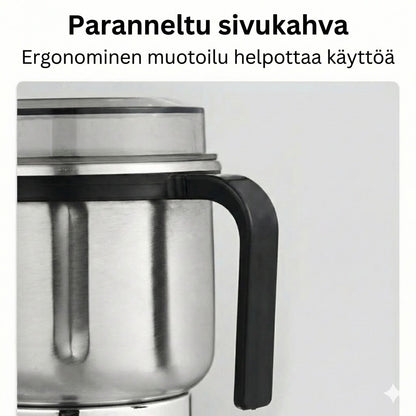 Sähköinen kahvi- ja maustemylly – Ruostumattomasta teräksestä valmistettu mylly kahville, pähkinöille ja siemenille (Kompakti)