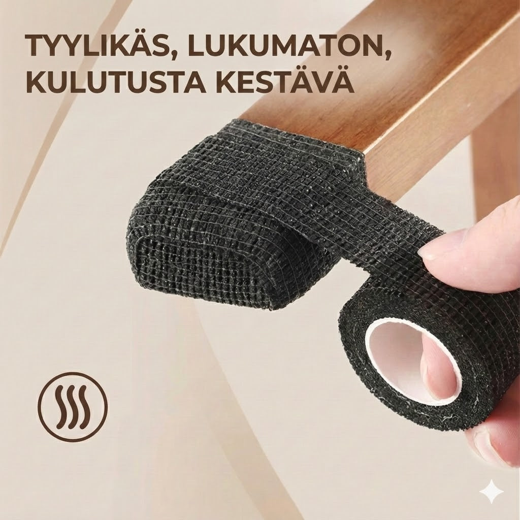 Hiljaiset huopaliu'ut pöydänjalkoihin