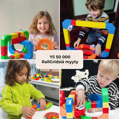 DIY-palapelijunarata – Opettavainen palikkasarja