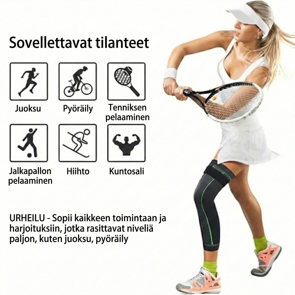 Itsestään lämpenevä polvituki (2 kpl pakkaus)