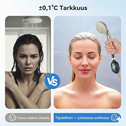 Digitaalinen suihkulämpömittari – LED-vesilämpömittari ilman paristoja (Turvallinen vauvoille ja lapsille)