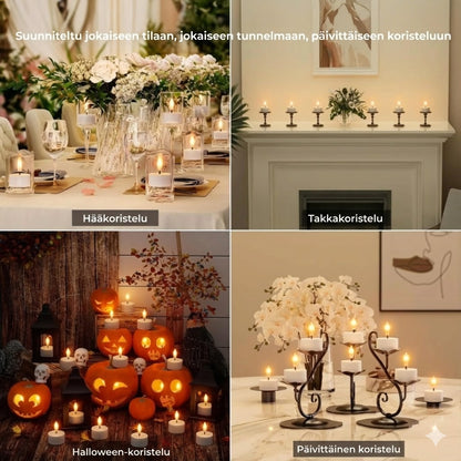 Ladattavat LED-kynttilät kaukosäätimellä