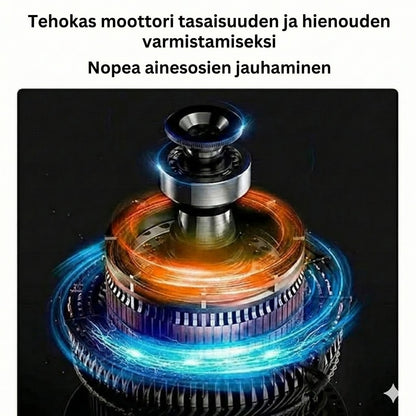 Sähköinen kahvi- ja maustemylly – Ruostumattomasta teräksestä valmistettu mylly kahville, pähkinöille ja siemenille (Kompakti)