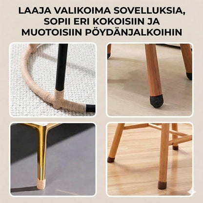 Hiljaiset huopaliu'ut pöydänjalkoihin