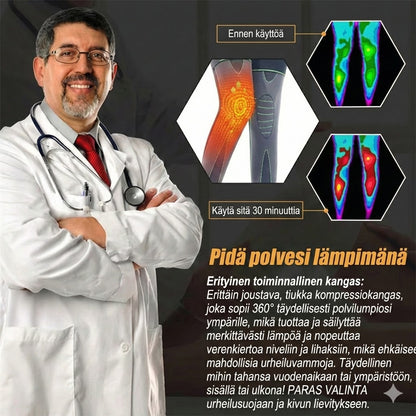 Itsestään lämpenevä polvituki (2 kpl pakkaus)