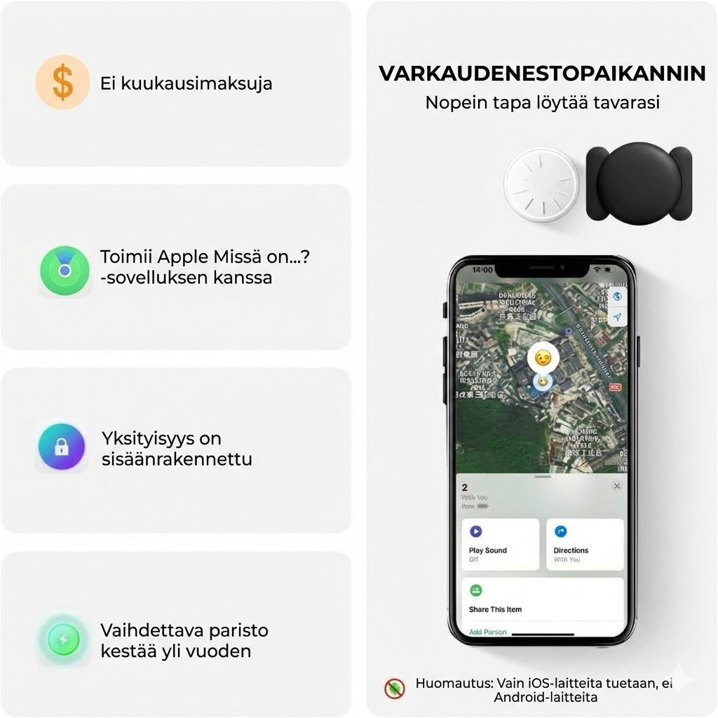 Magneettinen GPS-paikannin autoon
