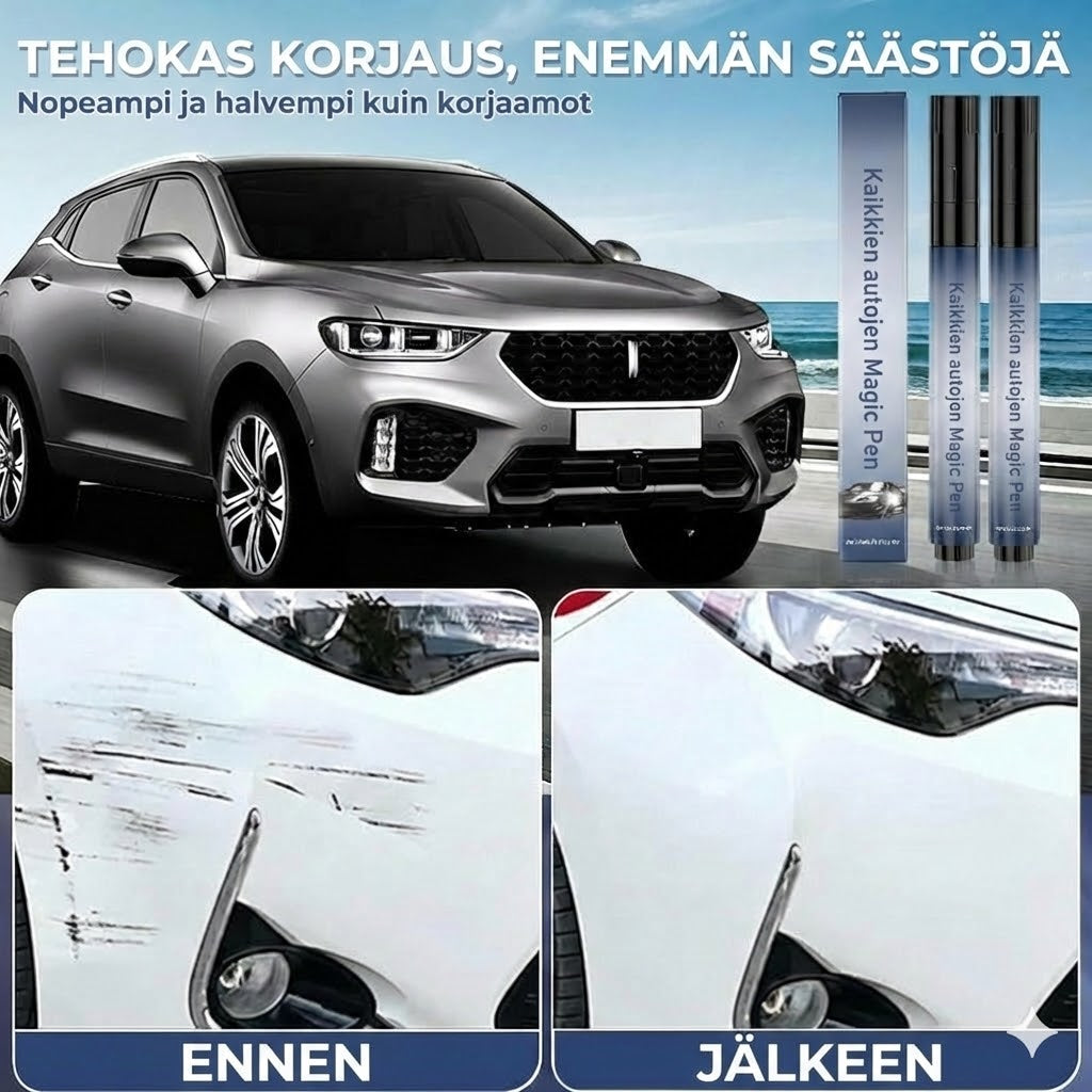 Auton naarmunpoistaja – universaali maalikynä