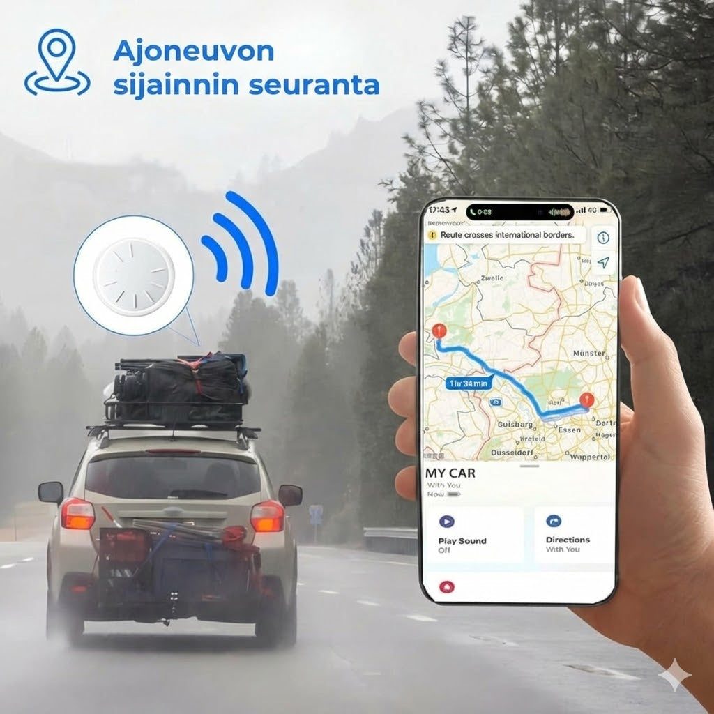 Magneettinen GPS-paikannin autoon