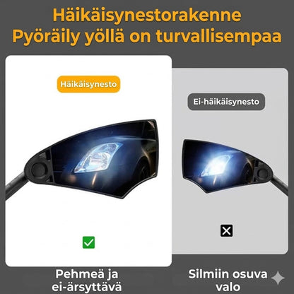 Säädettävä polkupyörän ohjaustangon peili - 360 asteen näkyvyys
