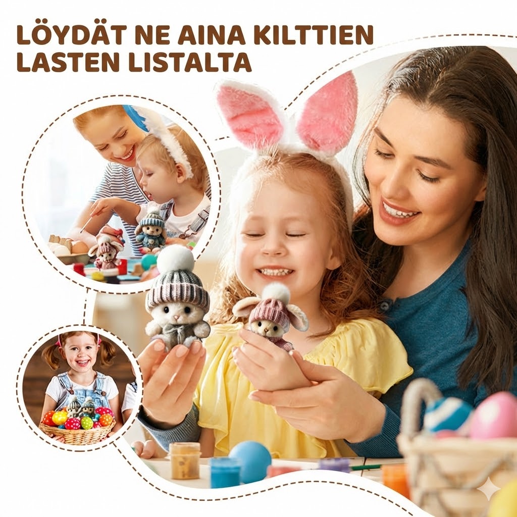 Käsintehdyt minipupu-pehmolelut - Ihana pääsiäislahja ja koriste