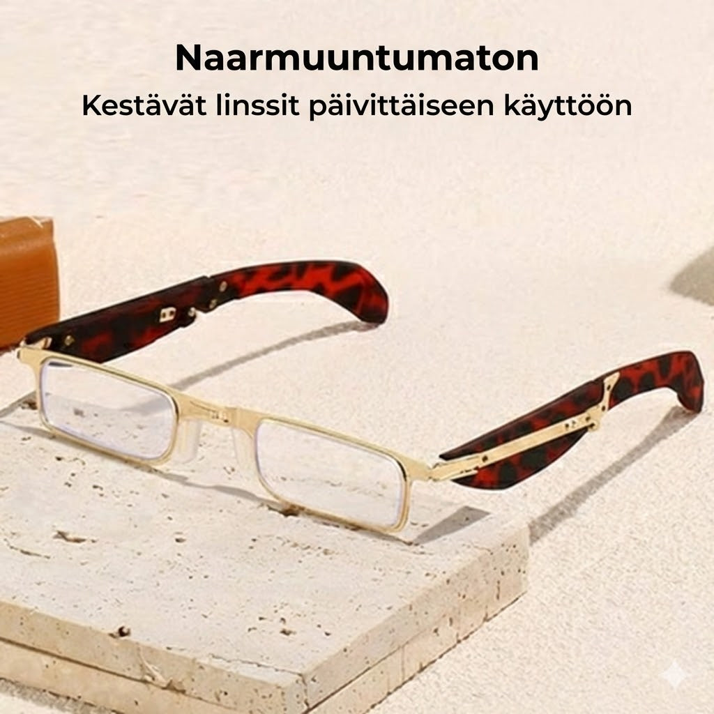 Kokoontaitettavat luku- ja tietokonelasit – Sinivalosuodatin (sis. kotelon)