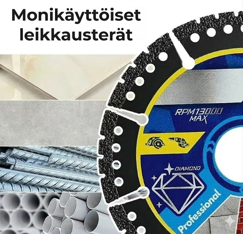 [4 kpl setti] Yleiskäyttöiset timanttihiomalaikat
