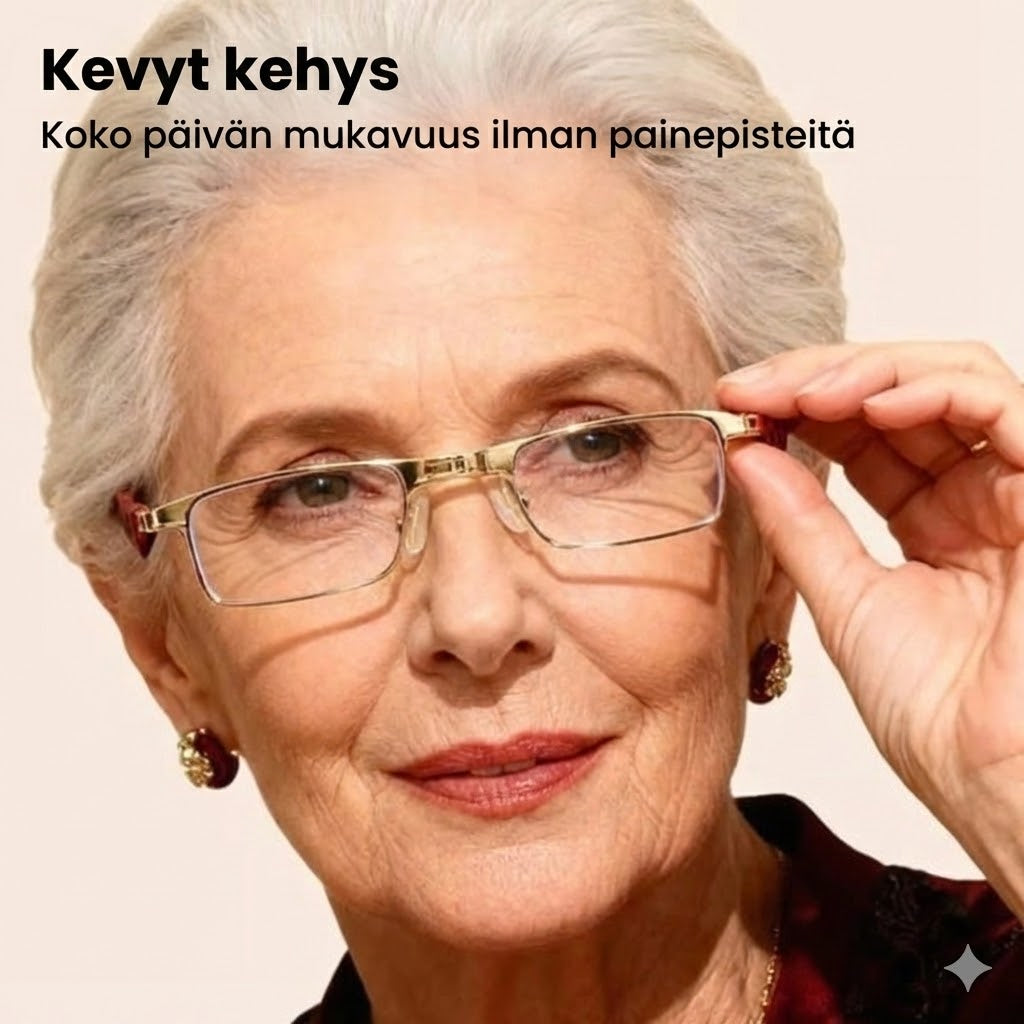 Kokoontaitettavat luku- ja tietokonelasit – Sinivalosuodatin (sis. kotelon)