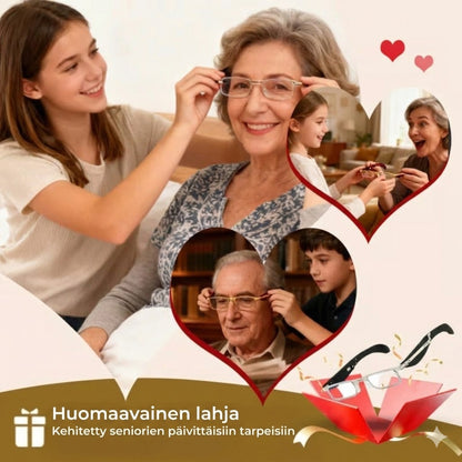 Kokoontaitettavat luku- ja tietokonelasit – Sinivalosuodatin (sis. kotelon)