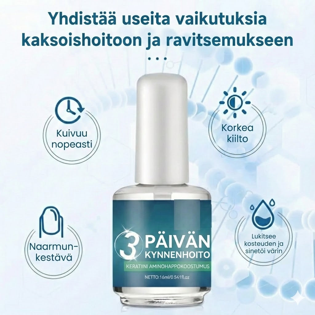 Nopeasti kuivuva kynsiöljy – Korkeakiiltoinen viimeistely – Hoitava kynsinauhaöljy – Salonkilaatuinen