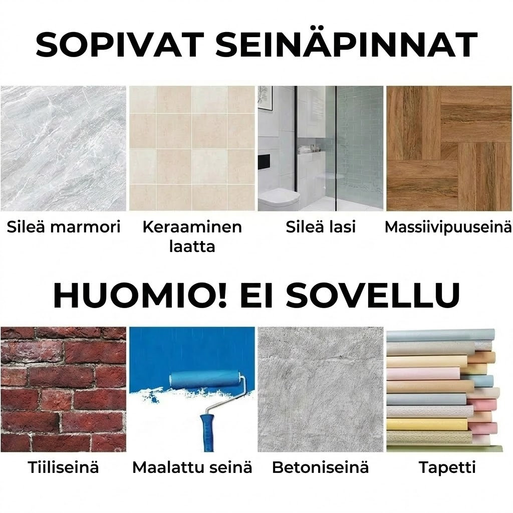 Modernit kylpyhuoneen pyyhekoukut – TwistLock-imukuppijärjestelmä – Irrotettava ja uudelleenkäytettävä – Ei vaurioita