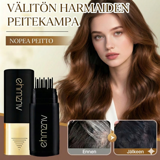 Tyvikasvun peittokampa – Väliaikainen hiusväri harmaille hiuksille ja tyvelle (Välitön tulos)