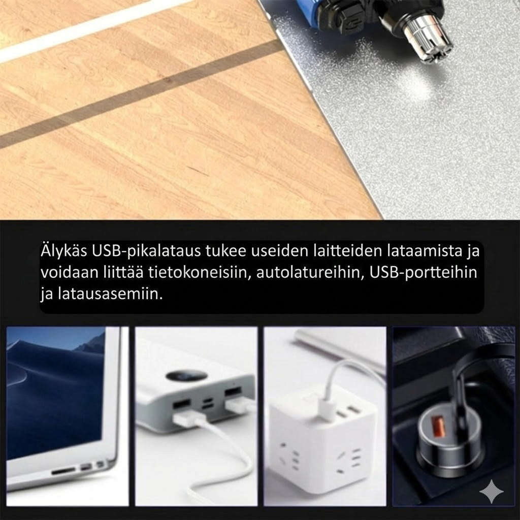 Nenä- ja korvakarvatrimmeri – USB-C-ladattava (Vedenpitävä & Kivuton)