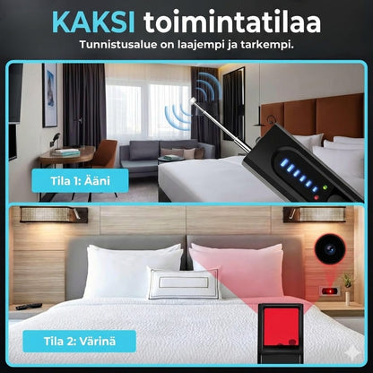 Piilokamerailmaisin, GPS-paikantimen ilmaisin ja RF-signaaliskanneri