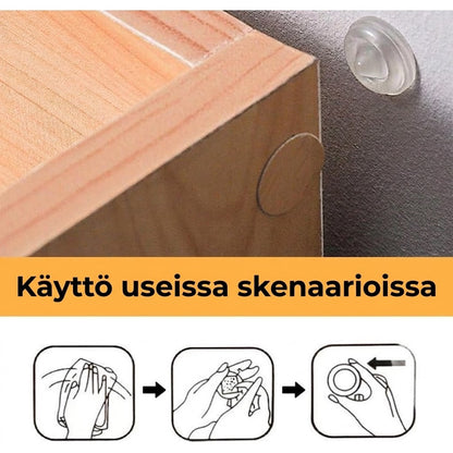 Läpinäkyvät silikoniset huonekalusuojat (24 kpl)