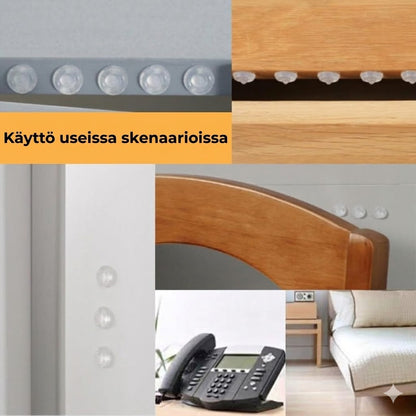 Läpinäkyvät silikoniset huonekalusuojat (24 kpl)