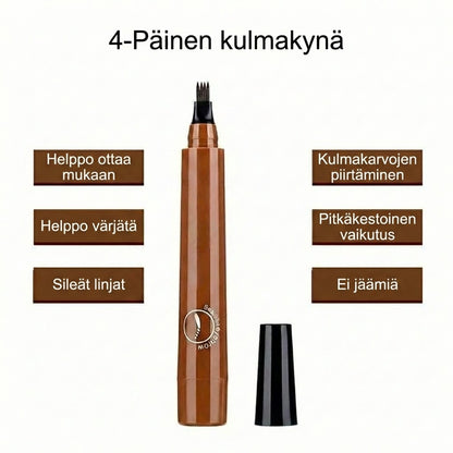 Microblading-kulmakynä – Vedenpitävä kulmakynä mikrohaarukkakärjellä (Luonnollinen lopputulos)