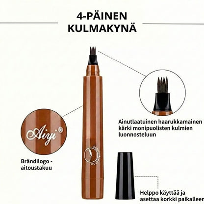 Microblading-kulmakynä – Vedenpitävä kulmakynä mikrohaarukkakärjellä (Luonnollinen lopputulos)
