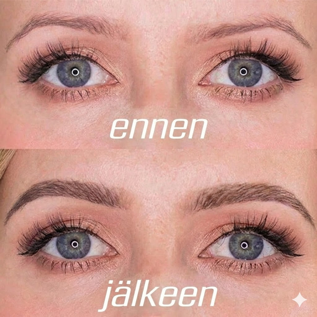Microblading-kulmakynä – Vedenpitävä kulmakynä mikrohaarukkakärjellä (Luonnollinen lopputulos)