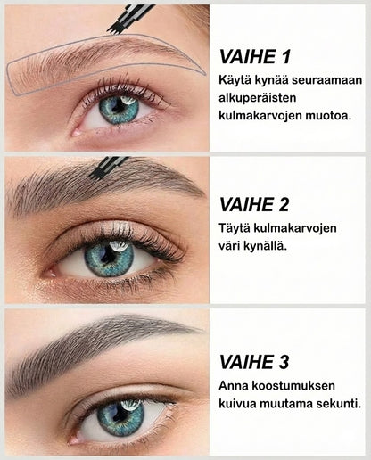 Microblading-kulmakynä – Vedenpitävä kulmakynä mikrohaarukkakärjellä (Luonnollinen lopputulos)