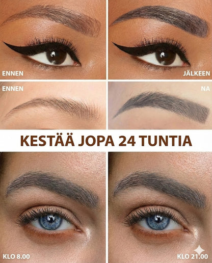 Microblading-kulmakynä – Vedenpitävä kulmakynä mikrohaarukkakärjellä (Luonnollinen lopputulos)