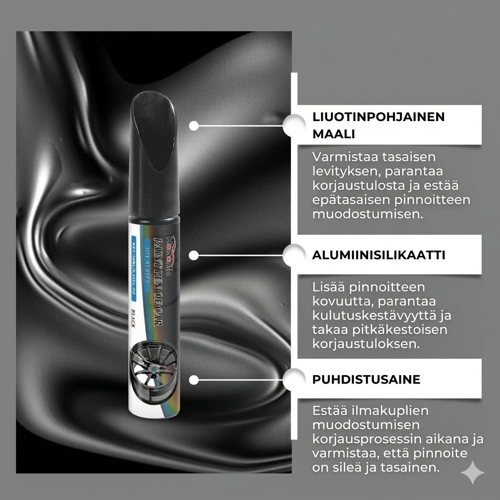 Auton vanteen naarmujen korjauskynä - 3 kpl
