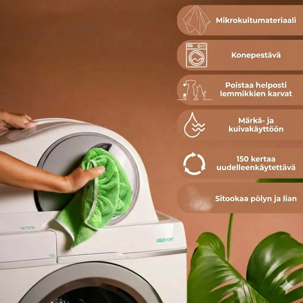 GreenSweep™ uudelleenkäytettävä moppi – Sopii Swiffer-malleihin