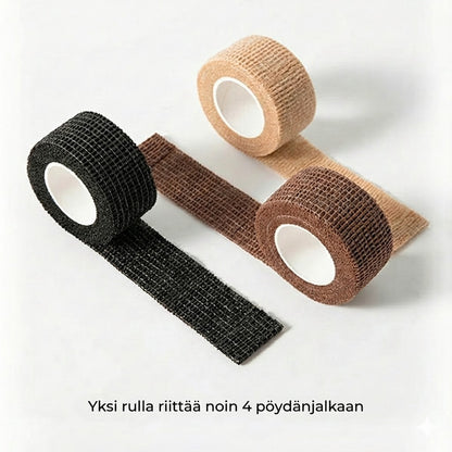 Hiljaiset huopaliu'ut pöydänjalkoihin