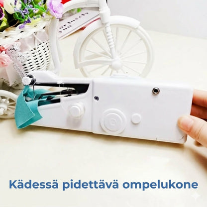 Mini-käsiompelukone-setti – Langaton & Kannettava – Nopeisiin korjauksiin – Sisältää tarvikkeet – Valkoinen