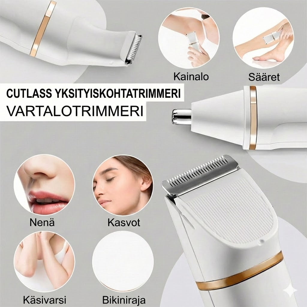 3-in-1 Intiimialueen trimmeri