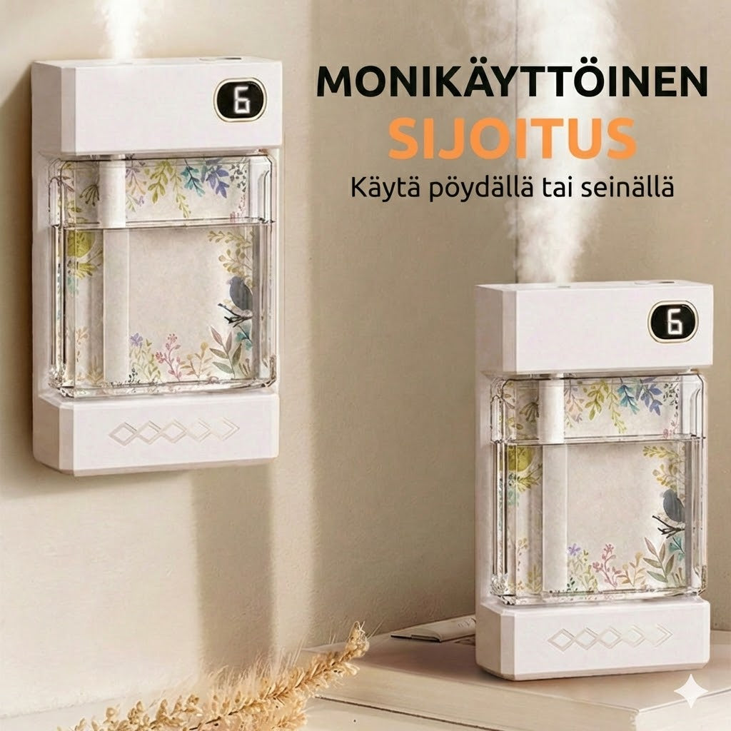 Langaton aromaterapia-diffuuseri – USB-ladattava – Sumutin LED-valolla