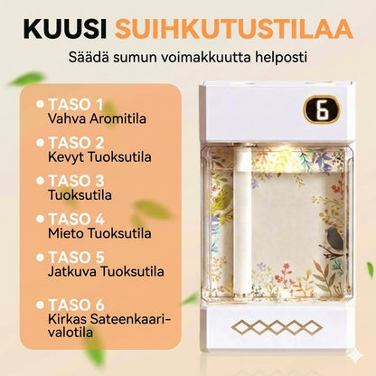 Langaton aromaterapia-diffuuseri – USB-ladattava – Sumutin LED-valolla